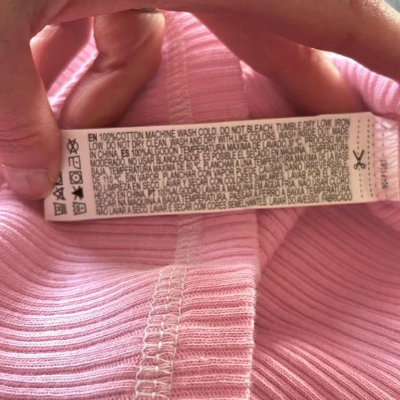 Hello Kitty and Friends Pink Ribbed Henley, Medium - Picture 5 of 5